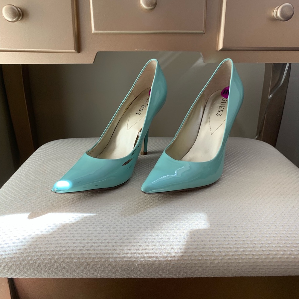 Mint Colored Guess Heels